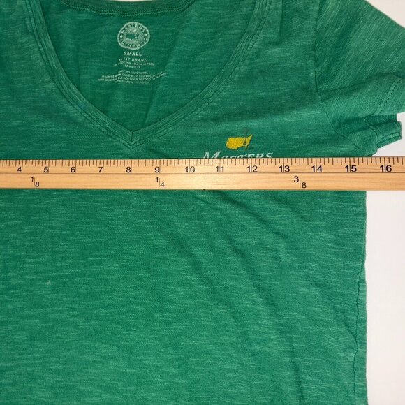 Masters Authentic 47 Green V-Neck 2015 Augusta National Tee-Shirt size Small - Picture 6 of 9